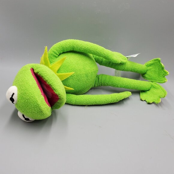 Disney Authentic Muppets Kermit the Frog Plush With Stamped Foot Genuine 18" - Picture 7 of 8
